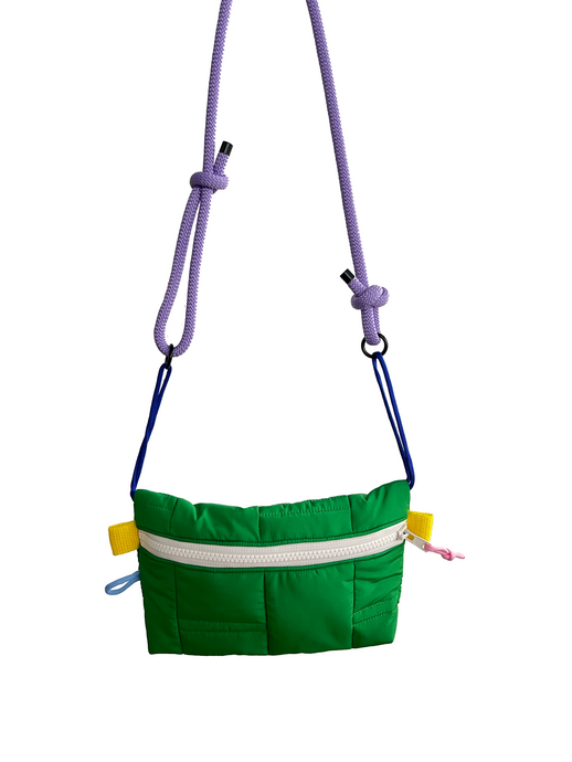Pocket Flashy - Brique vert / zip écru