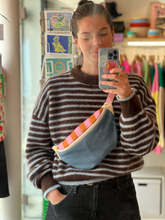 Load image into Gallery viewer, Banana - Rayé rose &amp; brun