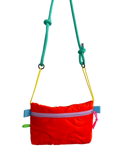 Pocket Flashy - Orange / zip lila