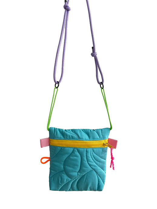 Pocket Flashy - Turquoise / corde lila