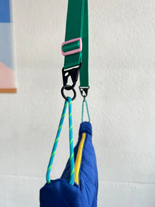 Sac Halfmoon - Bleu roi / mousqueton noir