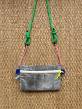 Load image into Gallery viewer, Pocket - Vichy noir / corde verte