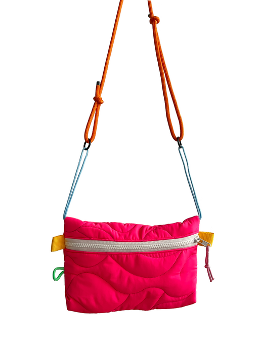 Pocket Flashy - Rose / corde orange