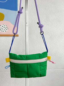 Pocket Flashy - Brique vert / zip écru