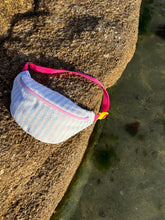 Load image into Gallery viewer, Terry fanny pack - Fuchsia strap stripes