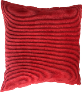 Coussin - Rayures rose & rouge