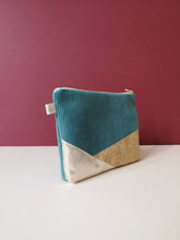 Load image into Gallery viewer, V pouch - Petrol blue