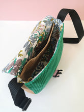 Load image into Gallery viewer, Oslo Bag - Green &amp; Lavender Blue