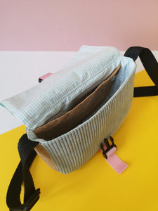 Sac Oslo - Bleu glacier & Vert